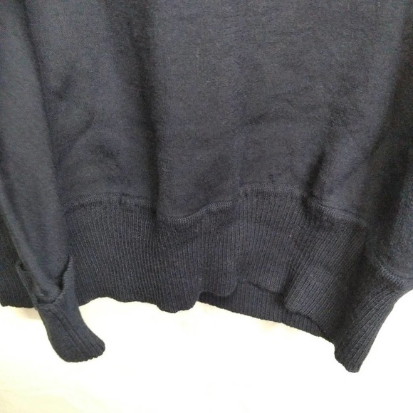 Vintage Leroy II Men Navy Blue Wool Sweater - Picture 5 of 9